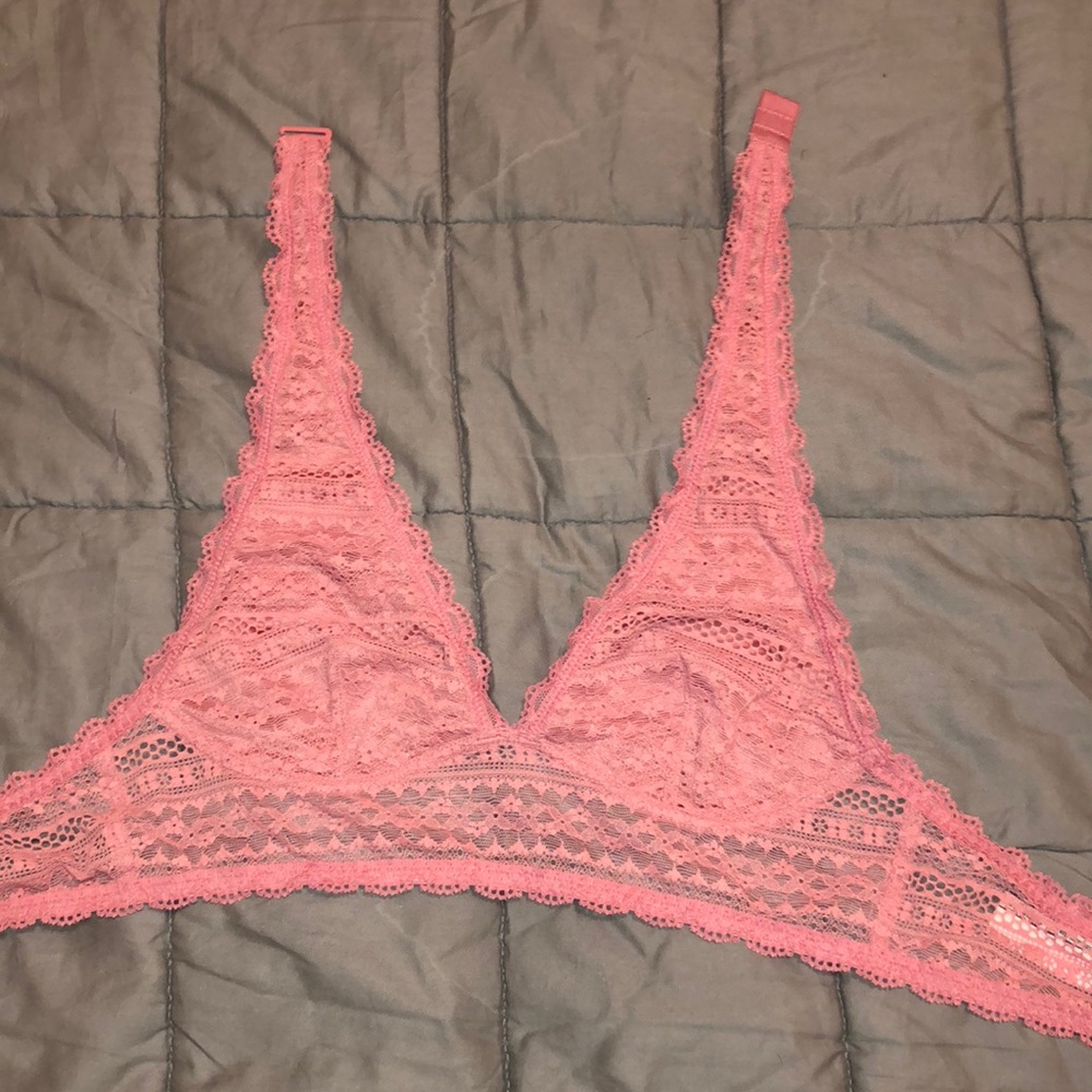 pink bralette